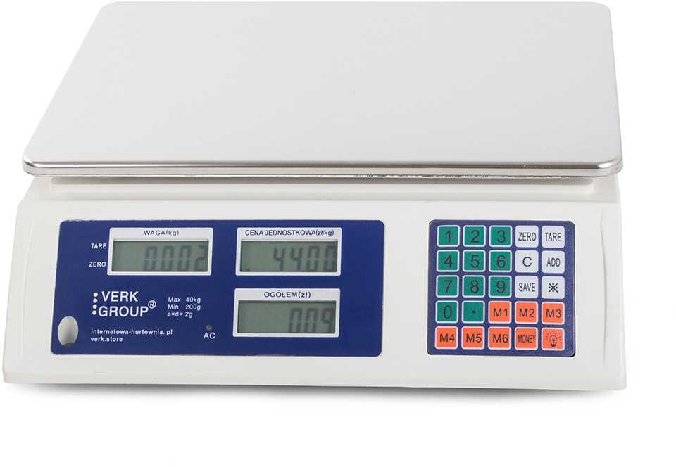 Elektroninės svarstyklės su skaičiavimo funkcija 40 kg