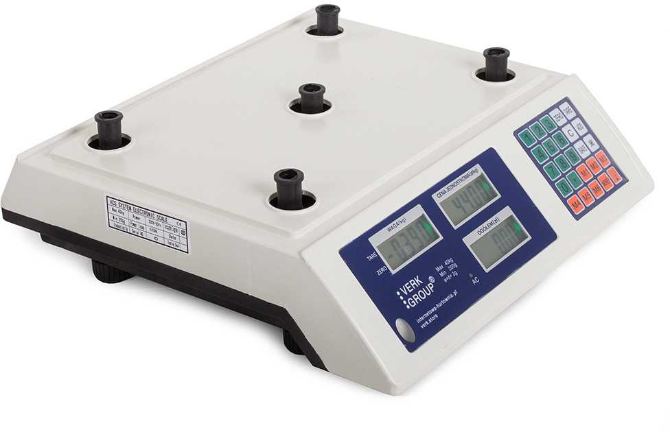 Elektroninės svarstyklės su skaičiavimo funkcija 40 kg