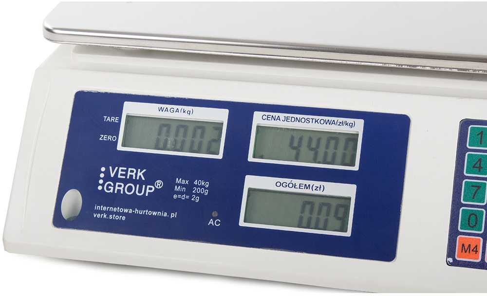 Elektroninės svarstyklės su skaičiavimo funkcija 40 kg