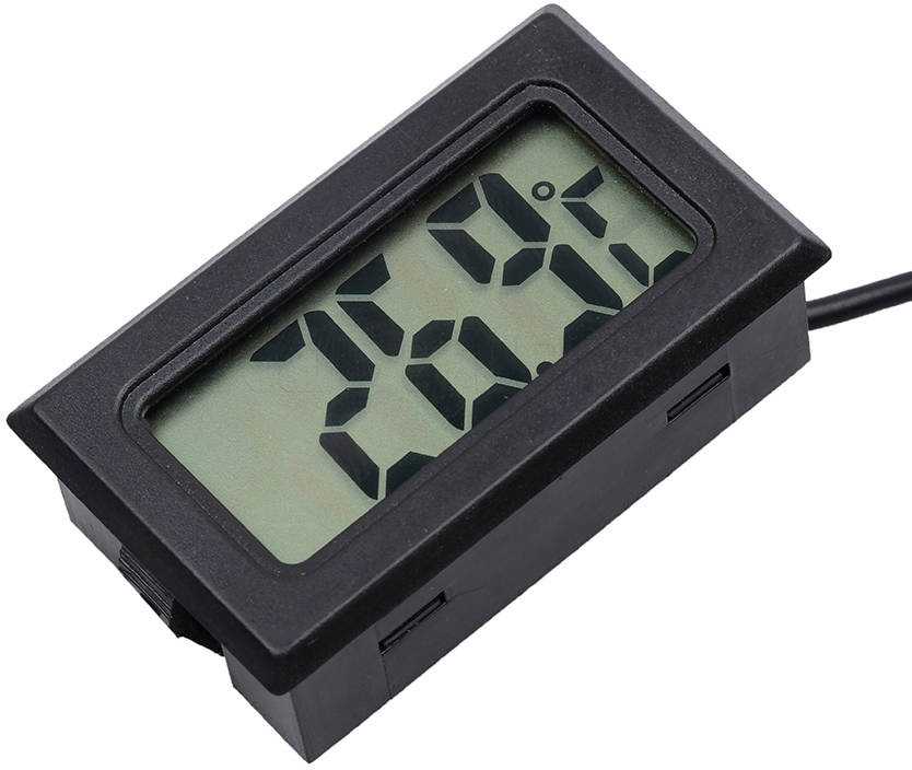 Elektroninis automobilio termometras su LCD ekranu ir 100 cm jutikliu