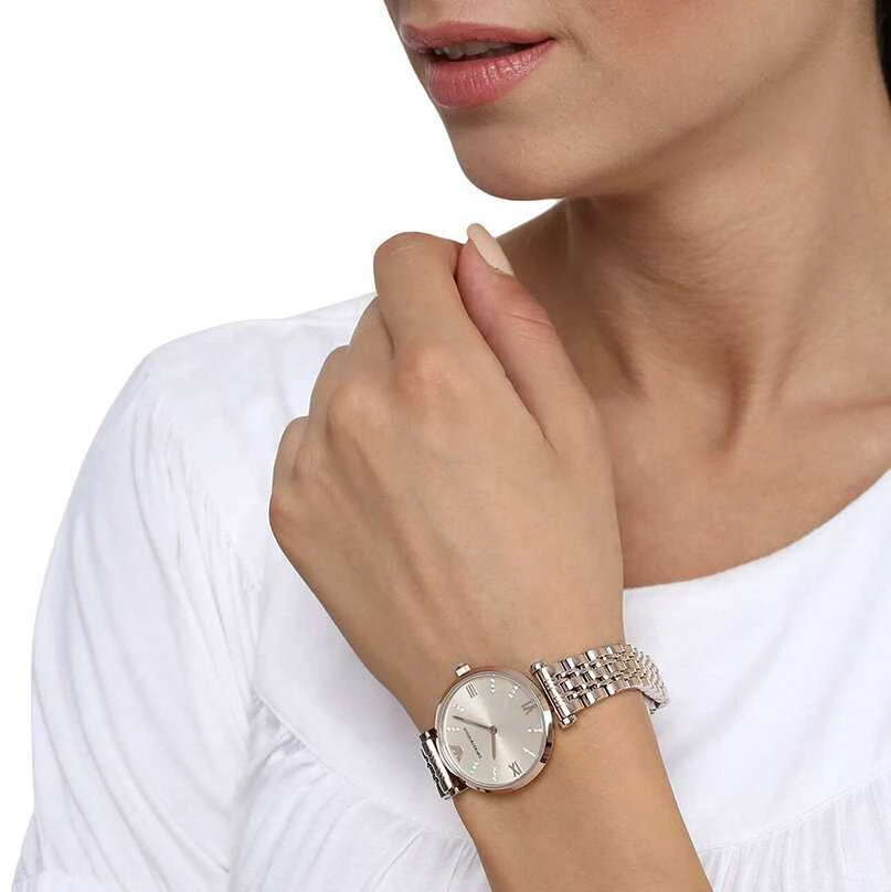 Laikrodis EMPORIO ARMANI AR11059 WOMEN'S WATCH - GIANNI T-BAR (zi526d)