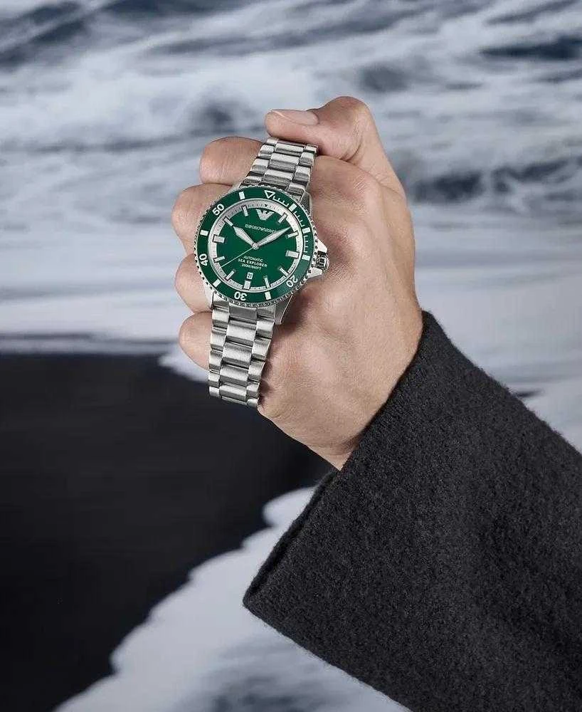 Vyriškas laikrodis EMPORIO ARMANI AR60080 Sea Explorer AUTOMATIC (zi110b) + BOX
