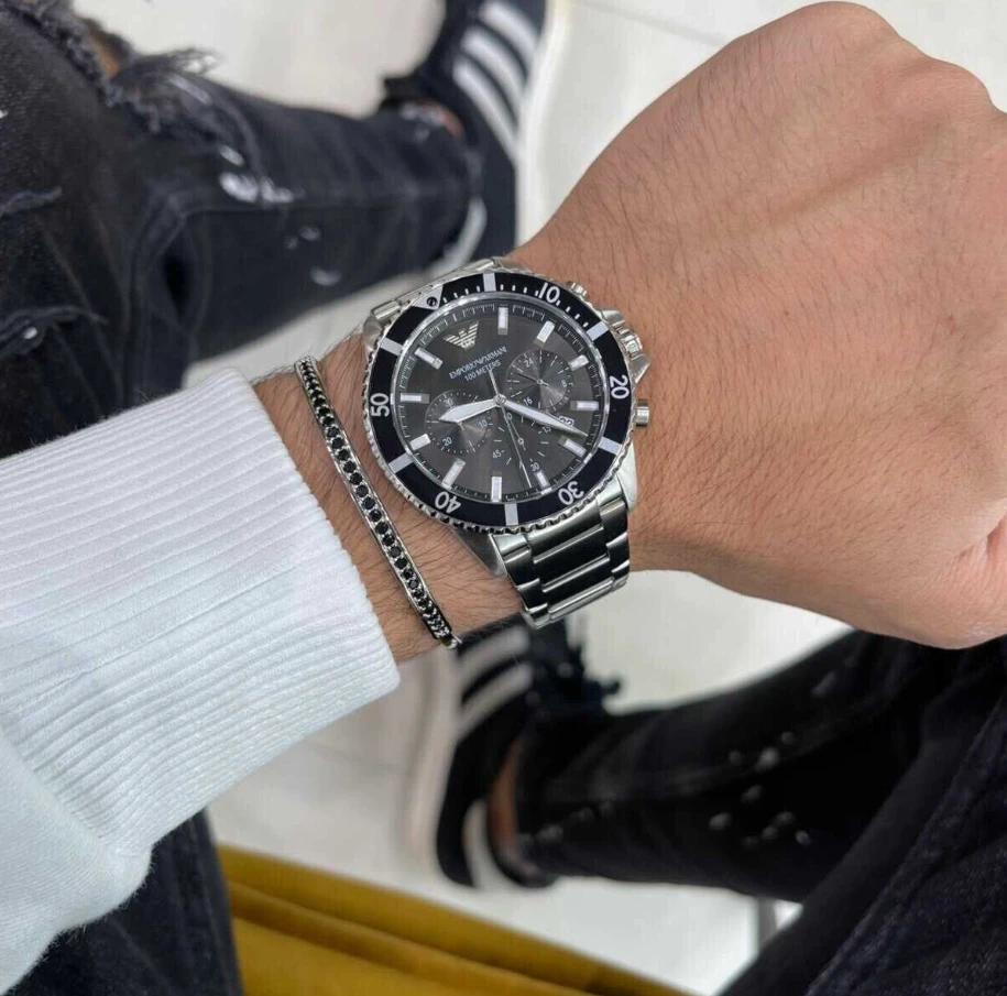 Laikrodis EMPORIO ARMANI AR11360 DIVER MEN'S WATCH (zi035b)