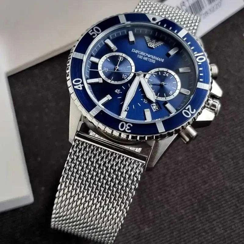 Vyriškas laikrodis EMPORIO ARMANI AR11587 DIVER (zi113a) + BOX