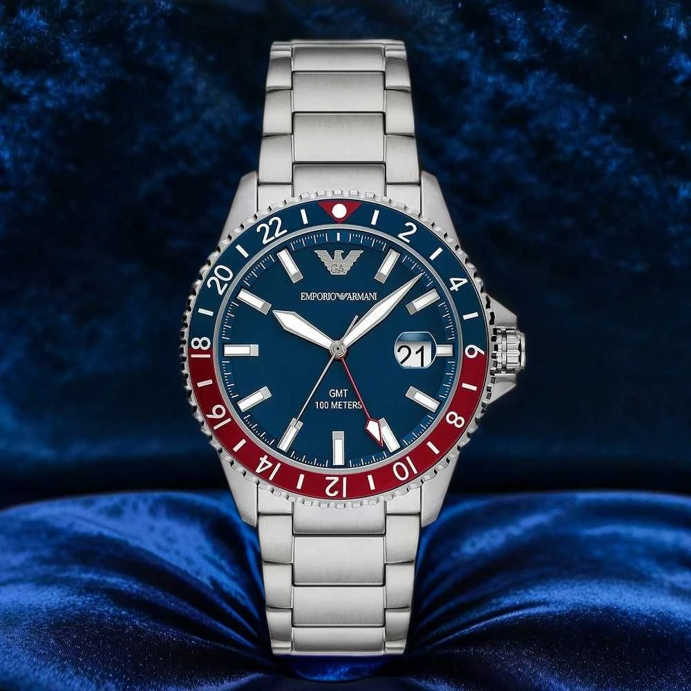 Laikrodis EMPORIO ARMANI MEN'S WATCH AR11590 - Diver GMT (zi112b)