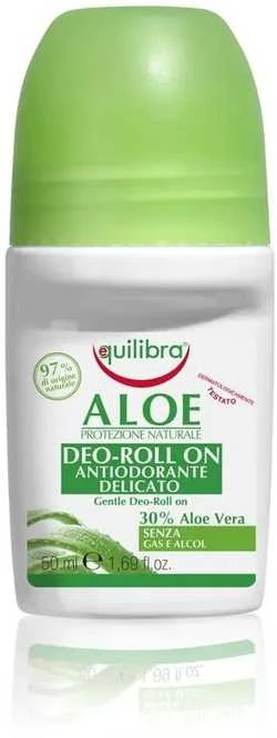 "Equilibra Aloe Gentle Dezodorantas Roll-on" rutulinis dezodorantas 50ml