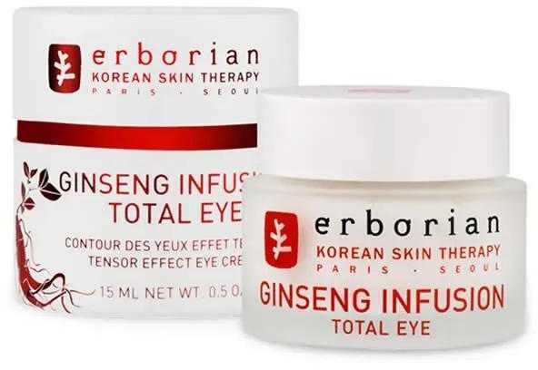 Erborian Ginseng Infusion Total Eye Ženšenio regeneruojamasis kremas aplink akis