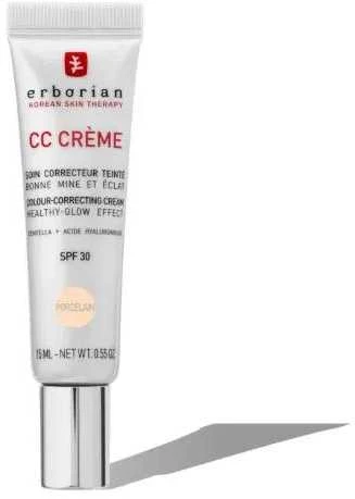 Erborian CC kremas spalvų korekcijai SPF30 Porcelianas 15ml