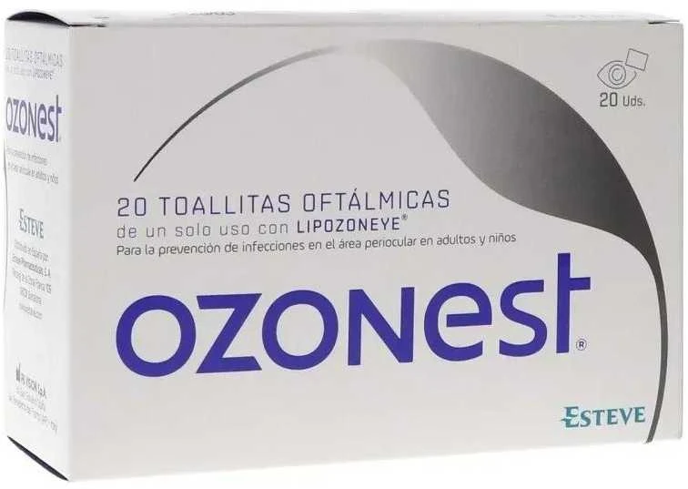 "Esteve Ozonest" oftalmologinės servetėlės servetėlės 20 vienetų