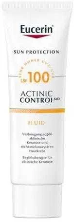 Eucerin Actinic Control Fluid SPF 100 apsauginis fluidas nuo saulės, 80 ml