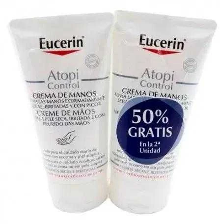"Eucerin Atopi" dvigubas rankų kremas Control