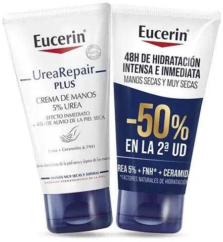 Rankų kremas Eucerin Urea Repair Plus 2U, 2 x 75 ml