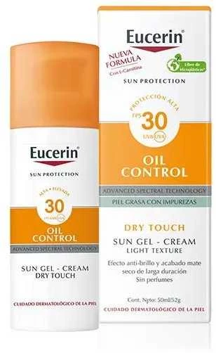 Apsauginis kremas nuo saulės Eucerin Sun Gel Creme Oil Control Dry Touch, su SPF30, 50 ml
