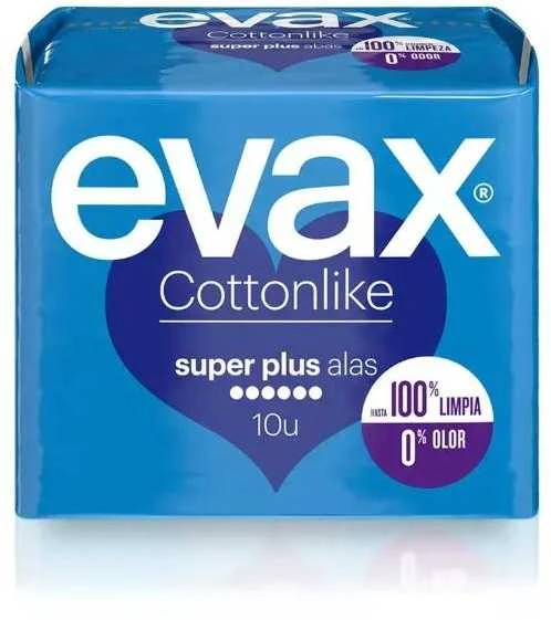 "Evax Cottonlike Súper Plus"įklotai su sparnais 10 vienetų