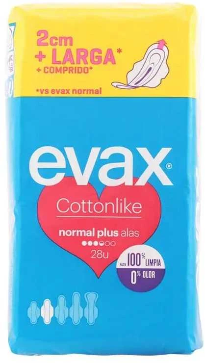 Evax Higieniniai įklotai Normal Plus su sparneliais, 28 vnt.