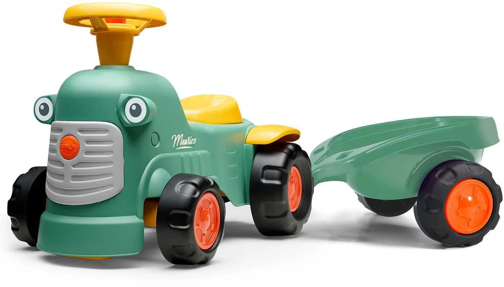 Nsh Nordic „Falk Baby Maurice Žalias Vintage“ traktorius su priekaba nuo 1 metų