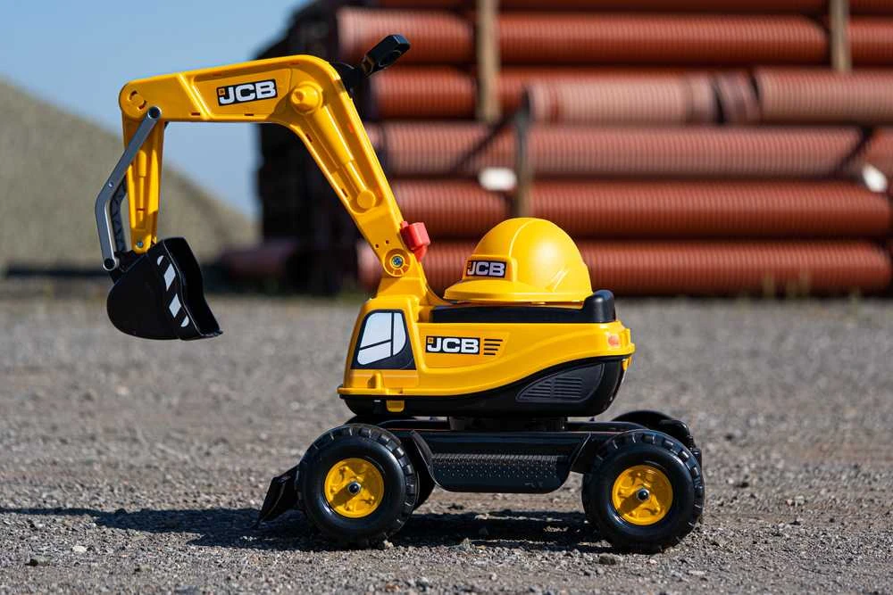 FALK Koparka JCB Modelis Su Rotuojančia Žarna Geltona