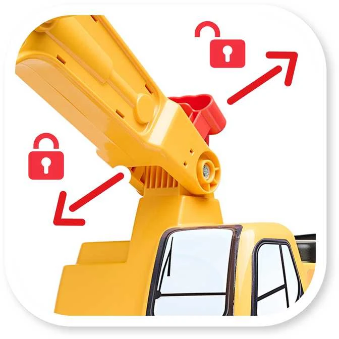FALK Koparka JCB Modelis Su Rotuojančia Žarna Geltona