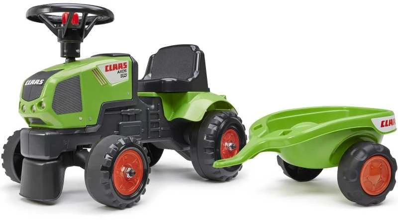 FALK traktoriukas su priekaba Baby Claas Axos 310 žalias