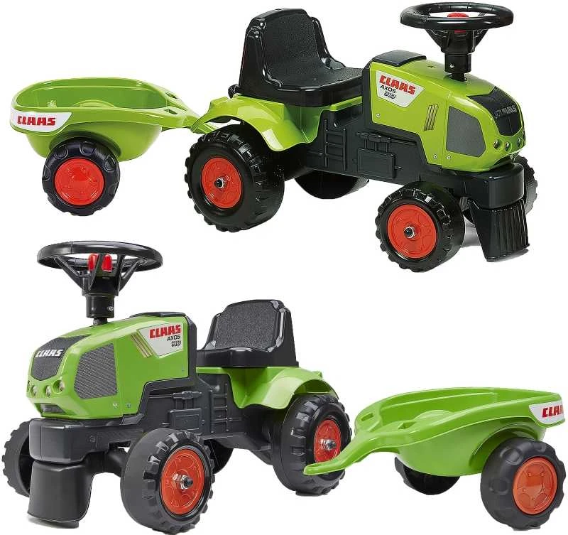 FALK traktoriukas su priekaba Baby Claas Axos 310 žalias