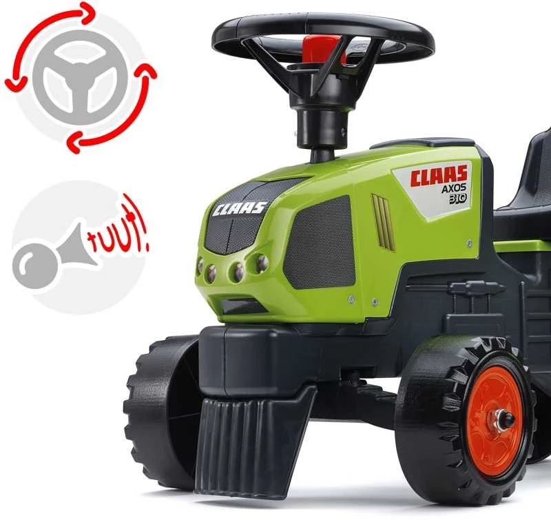 FALK traktoriukas su priekaba Baby Claas Axos 310 žalias
