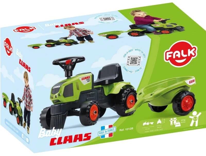 FALK traktoriukas su priekaba Baby Claas Axos 310 žalias