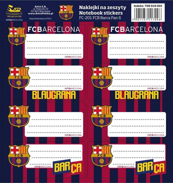 FC Barcelona užrašų knygelės lipdukai