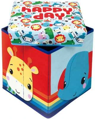 Fisher Price žaislų saugykla / pufas