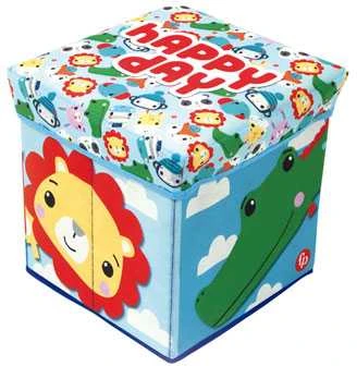 Fisher Price žaislų saugykla / pufas