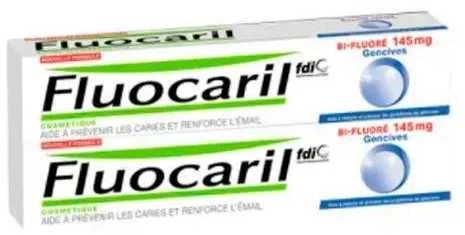 Fluocaril Gum dantų pasta Bifluoridas 145mg Pakuotė 2 x 75ml