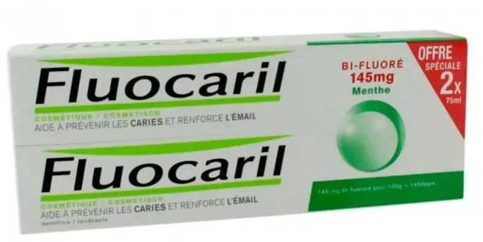 Fluocaril Bi-Fluoride Mėtų dantų pasta 145mg 2x75ml