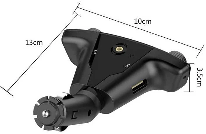 FM siųstuvas su Bluetooth USB 5.0, 8 funkcijos
