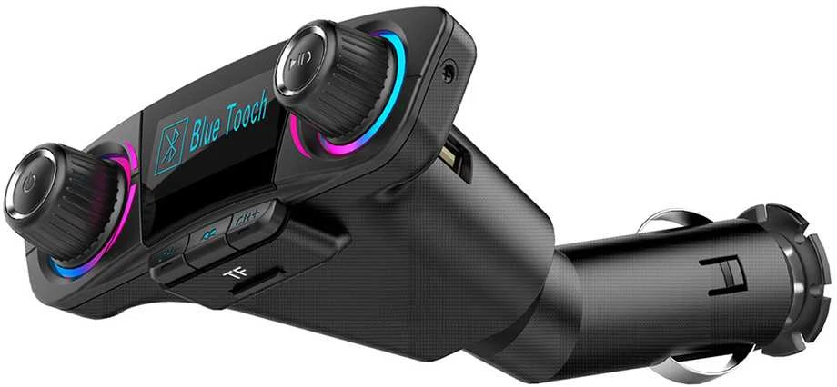 FM siųstuvas su Bluetooth USB 5.0, 8 funkcijos