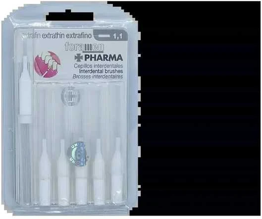 "Foramen Extrafine" tarpdančių šepetėlis 1,1 6 vnt