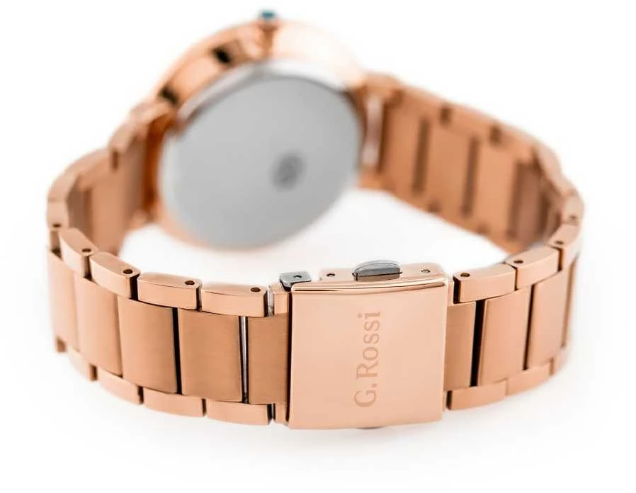Laikrodis G. ROSSI WATCH - 11155B2-3D3 (zg784e) r.auksinis + BOX