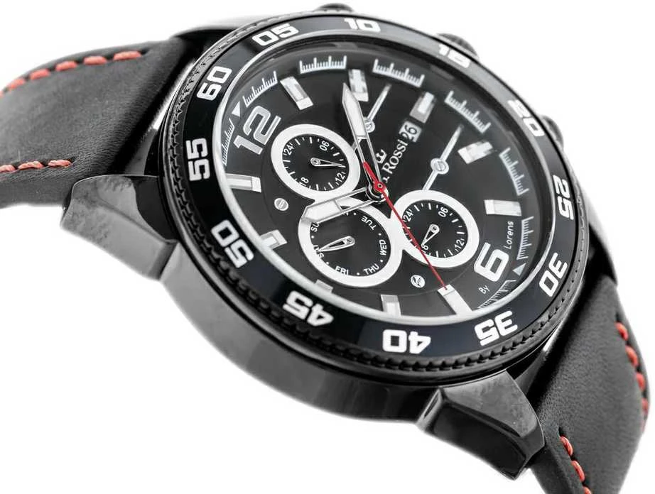 VYRIŠKAS LAIKRODIS G. ROSSI - E7131A-1A3 - EXCLUSIVE (zg287c) + dėžutė