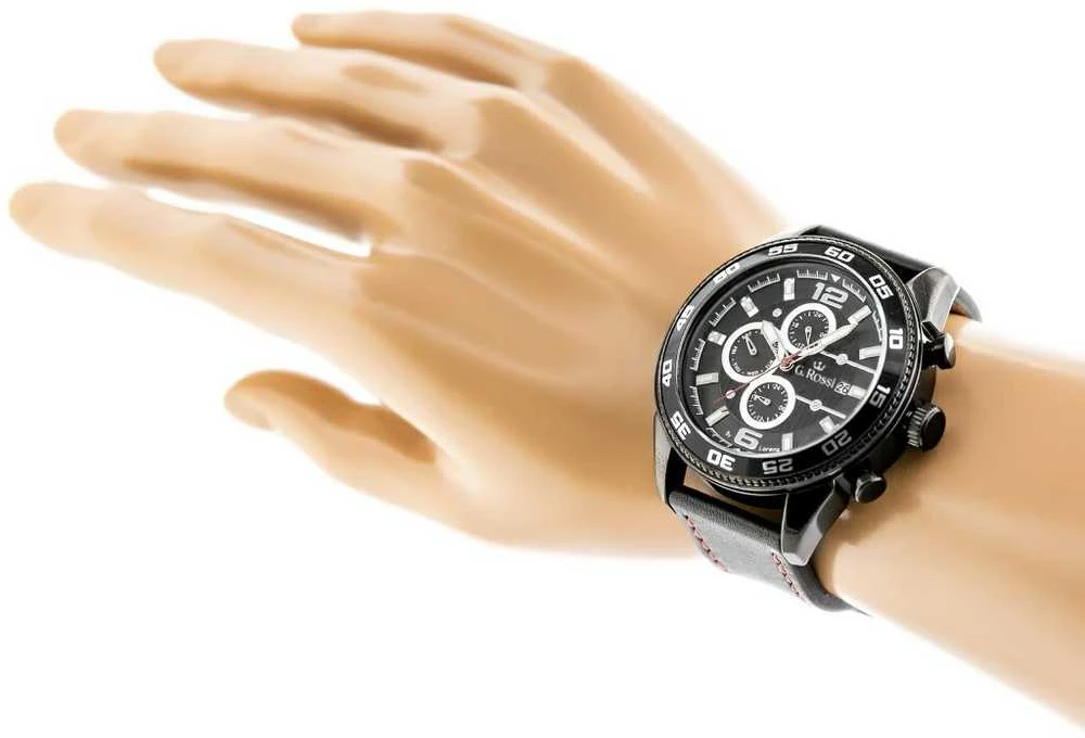 VYRIŠKAS LAIKRODIS G. ROSSI - E7131A-1A3 - EXCLUSIVE (zg287c) + dėžutė
