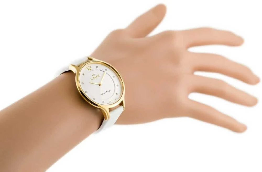 Laikrodis WOMEN'S WATCH G. ROSSI - 10411A-3C2 ON PASK (zg714b) + BOX