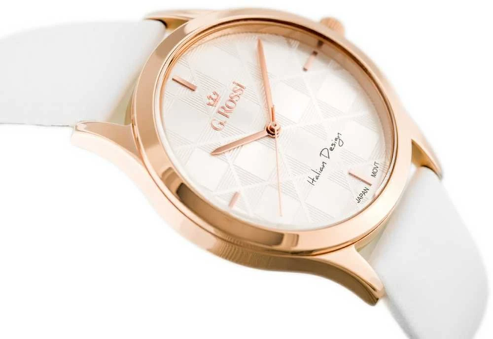 Laikrodis WOMEN'S WATCH G. ROSSI - 10513A-3C3 (zg715b) + BOX