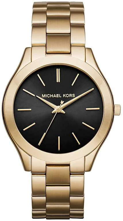 MICHAEL KORS Moteriškas laikrodis MK3478 - Runway, auksinis