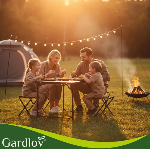Gardlov sulankstomas sodo stalas + 4 kėdės