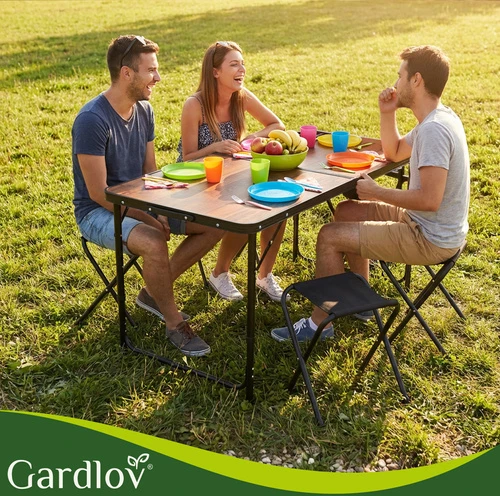 Gardlov sulankstomas sodo stalas + 4 kėdės