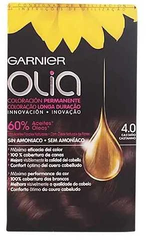 Garnier Olia Permanent Coloring 4,0 Brown plaukų dažai