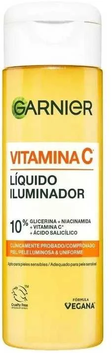 Garnier Vitamina C Líquido Iluminador Piel Lumionosa y Uniforme, 120 ml