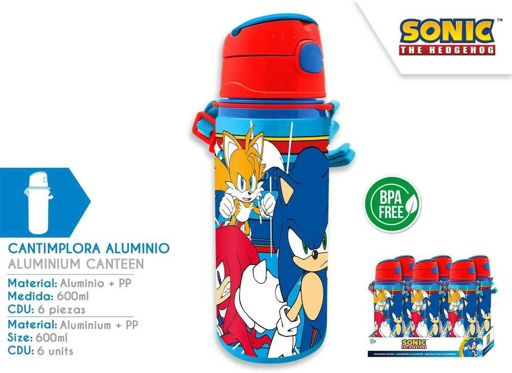 Kids Licensing „Sonic“ aliuminio butelis 600 ml