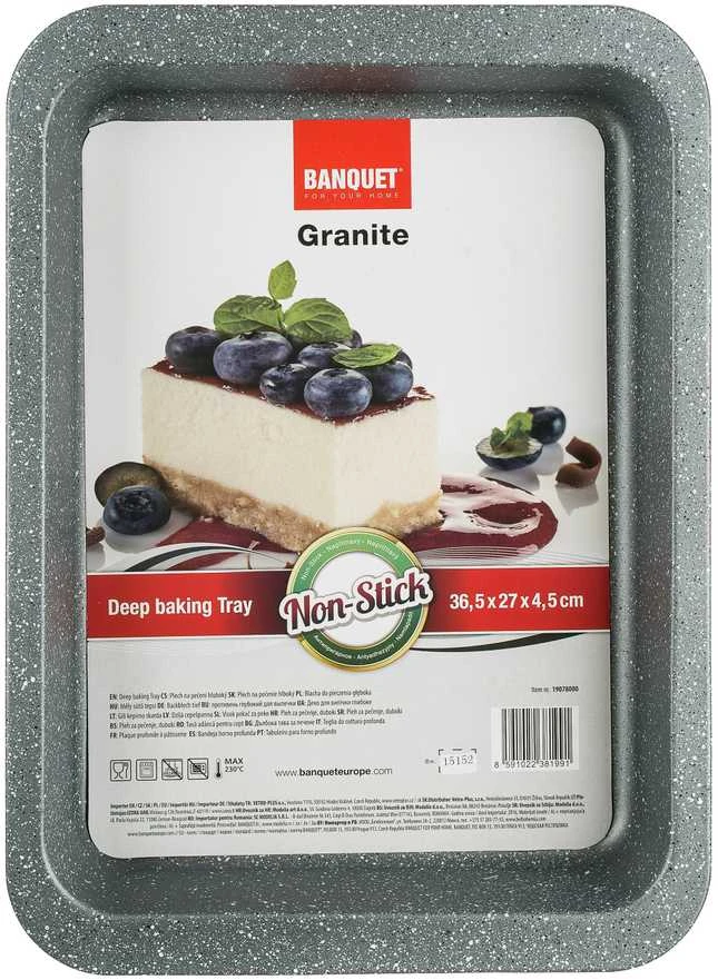 Banquet Kepimo forma gili 36,5X27cm "Granite"
