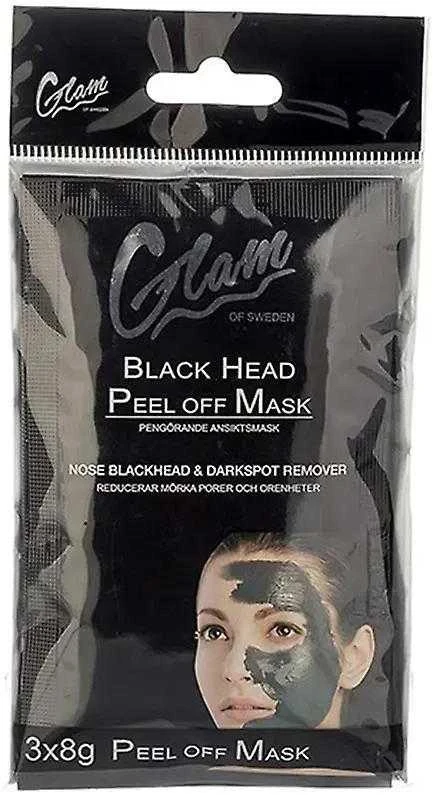 "Glam Of Sweden" kaukė "Juodas Head Peel Off" 3 X 8g