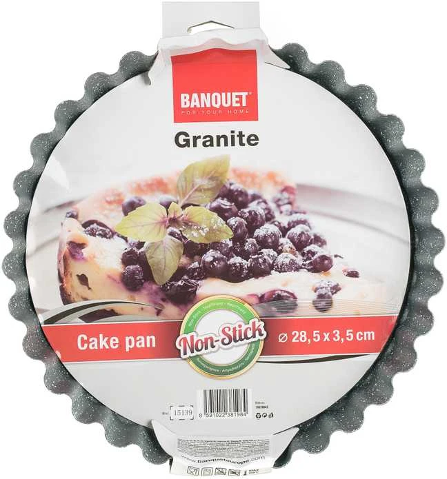 Banquet Banguota kepimo forma nepridegančia danga Granite 28,5X3,5cm