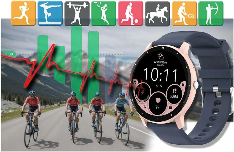 Išmanusis laikrodis UNISEX GRAVITY GT1-7 PRO - BLUETOOTH CONNECTIONS, ADDITIONAL PASSAGE (sg027g)