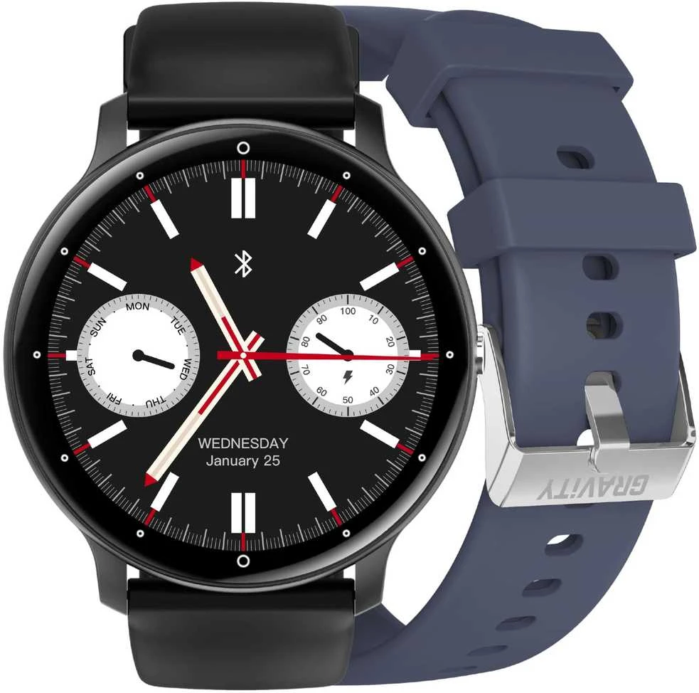 Išmanusis laikrodis UNISEX GRAVITY GT1-1 PRO - BLUETOOTH RYŠYS, PAPILDOMAS PRAŽAS (sg027a)